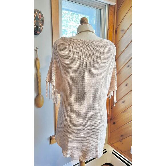 Melissa Odabash Bohemian Crocheted Fringe Sweater - Picture 4 of 7